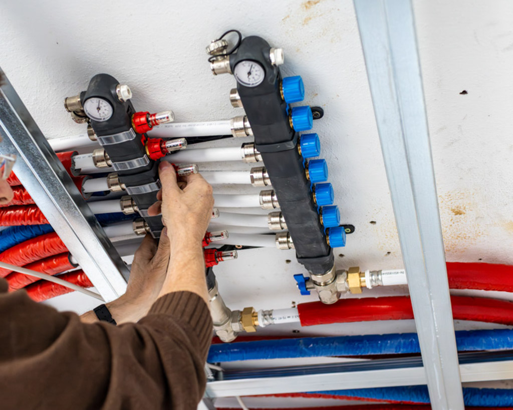 Anschluss an das Heizsystem